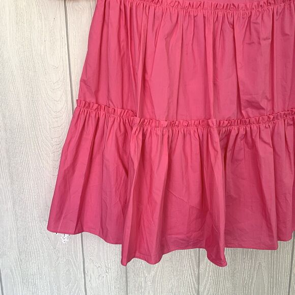 English Factory Pink Short Sleeve V-Neck Layered Dress Small NWOT - Picture 3 of 4